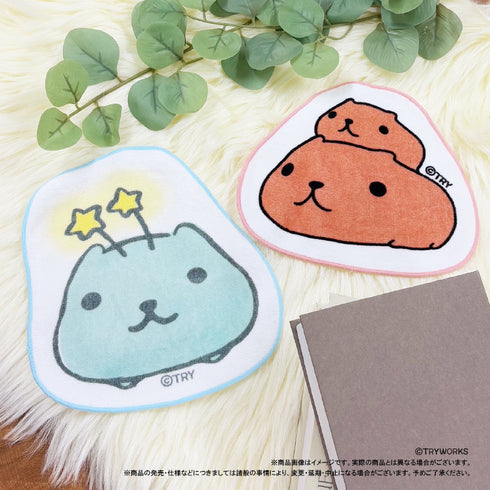 『カピバラさん』ダイカットタオル B(とぅえんくるさん)